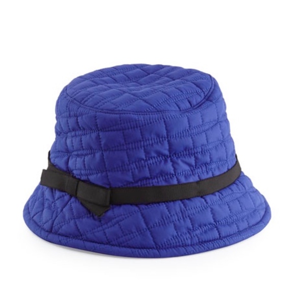 kate spade Accessories - KATE SPADE~logo quilted~BUCKET HAT~Blue